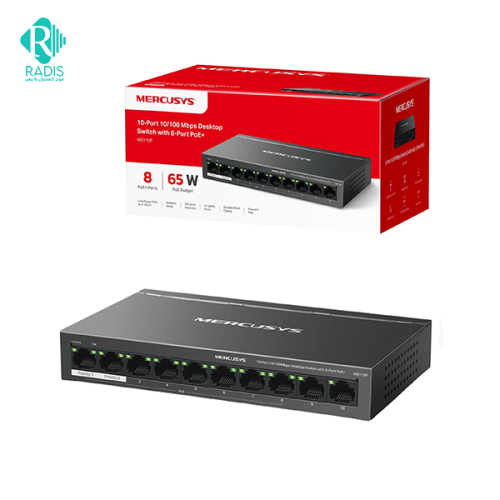 سوئیچ 10 پورت مرکوسیس مدل MS110P