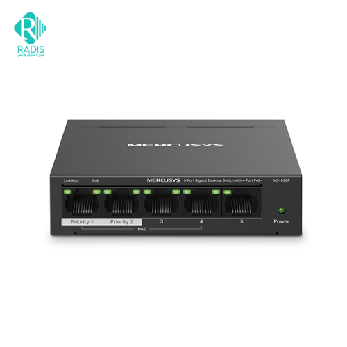 سوئیچ 5 پورت مرکوسیس مدل MS105GP