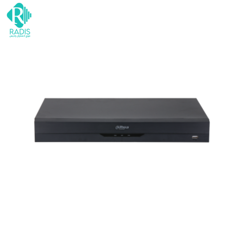 نمای روبروی دستگاه ضبط داهوا XVR5216AN-I3 با طراحی مشکی ساده