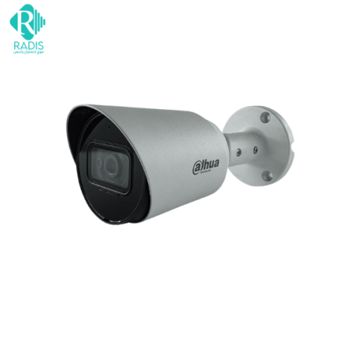 نمای جلویی دوربین بولت داهوا مدل DH-HAC-HFW1500TP با بدنه سفید و لنز مرکزی