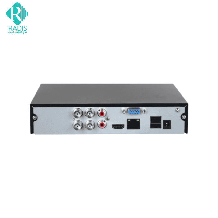 پورت‌های پشتی دستگاه DH-XVR1B04-I شامل ورودی‌های ویدیویی و پورت شبکه