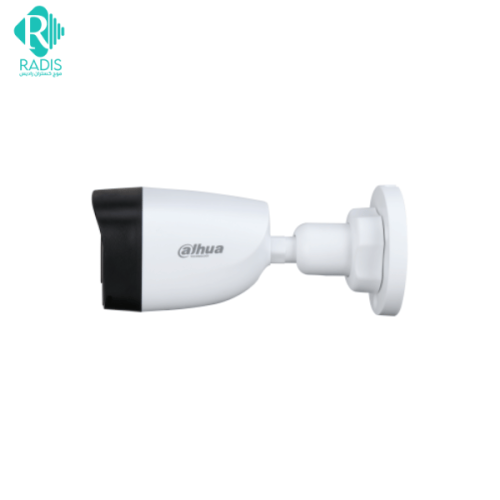نمای جانبی دوربین داهوا مدل DH-HAC-HFW1200CP با نمایش پایه و فرم طراحی بولت