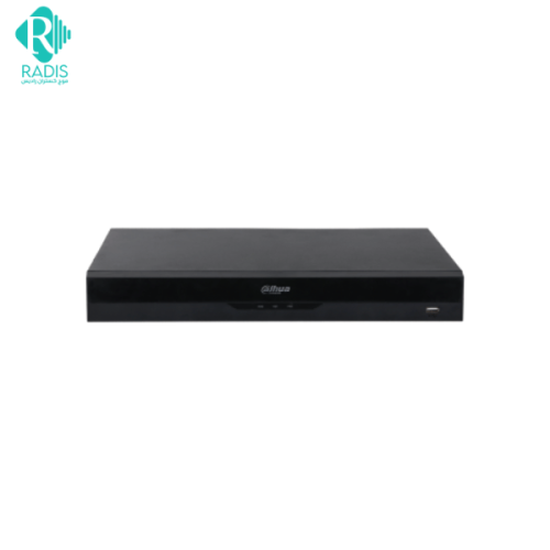 نمای جلوی دستگاه NVR4232‑EI با پنل LED و پورت‌ها
