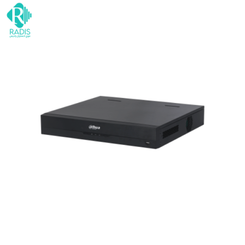 نمای جانبی دستگاه NVR5464‑EI با پنل کنترل و نمایشگر