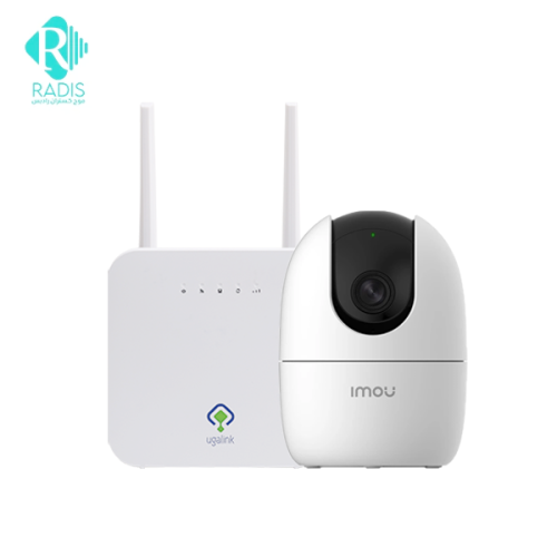 پکیج شامل دوربین وای‌فای آیمو مدل Ranger 2 و مودم سیم‌کارتی یوگالینک UG-4221