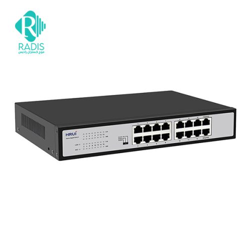 سوییچ شبکه 16 پورت HRUI مدل HR-SWG10160D-M