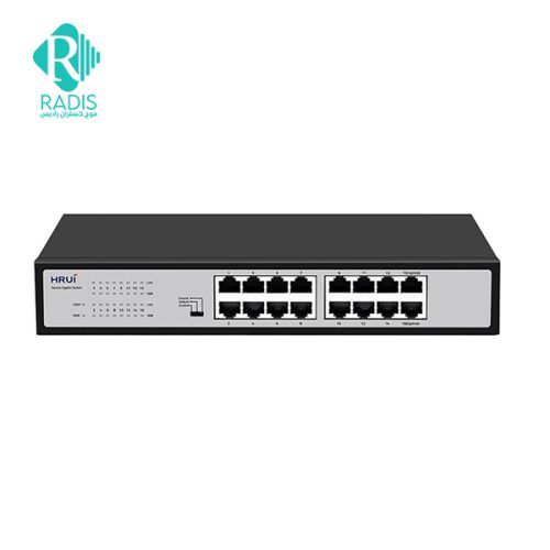 سوییچ شبکه 16 پورت HRUI مدل HR-SWG10160D-M
