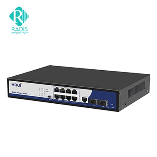 سوییچ شبکه 8 پورت HRUI مدل HR-SWG2082NS