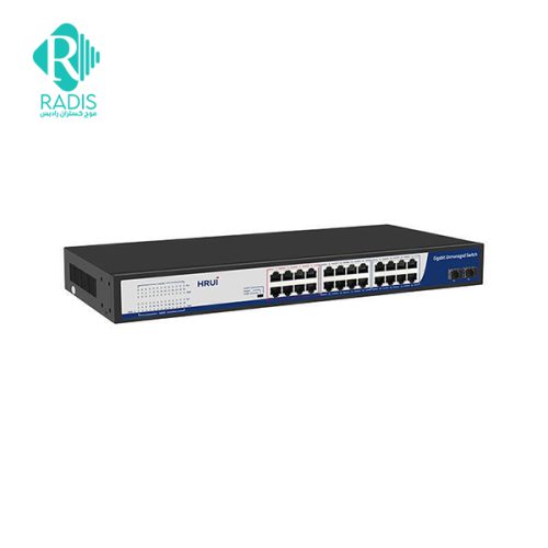سوییچ شبکه 24 پورت HRUI مدل HR-SWG10242S
